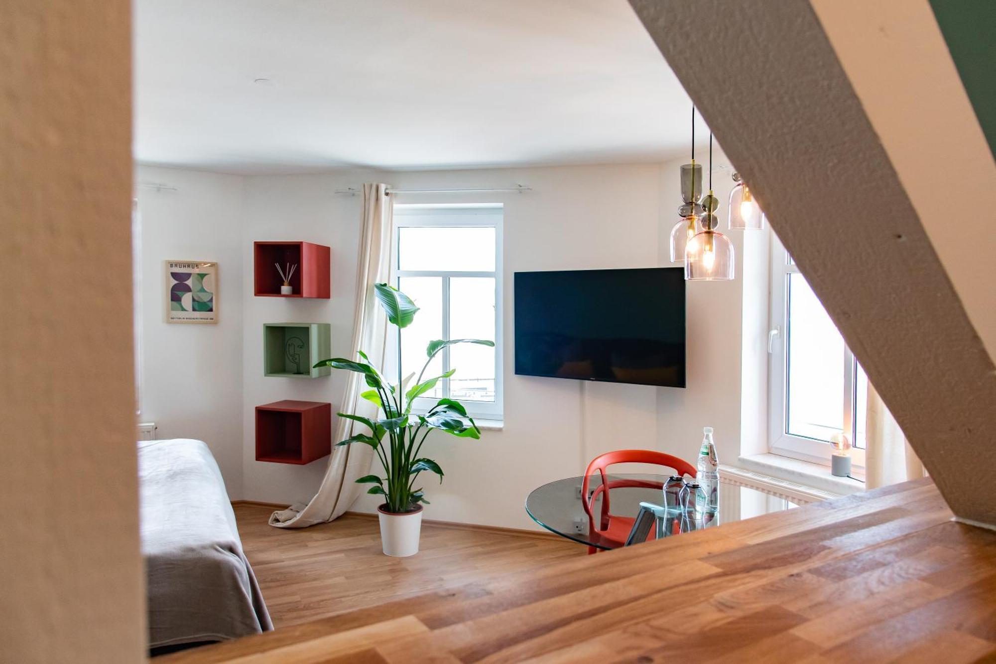 Bauhaus Apartment - Netflix, Nespresso, Zentral, Messe Chemnitz Extérieur photo