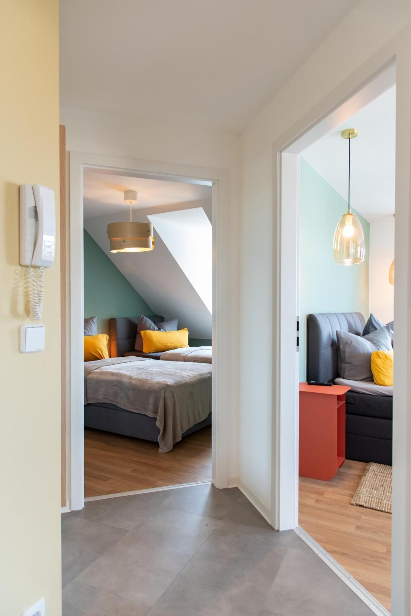 Bauhaus Apartment - Netflix, Nespresso, Zentral, Messe Chemnitz Extérieur photo