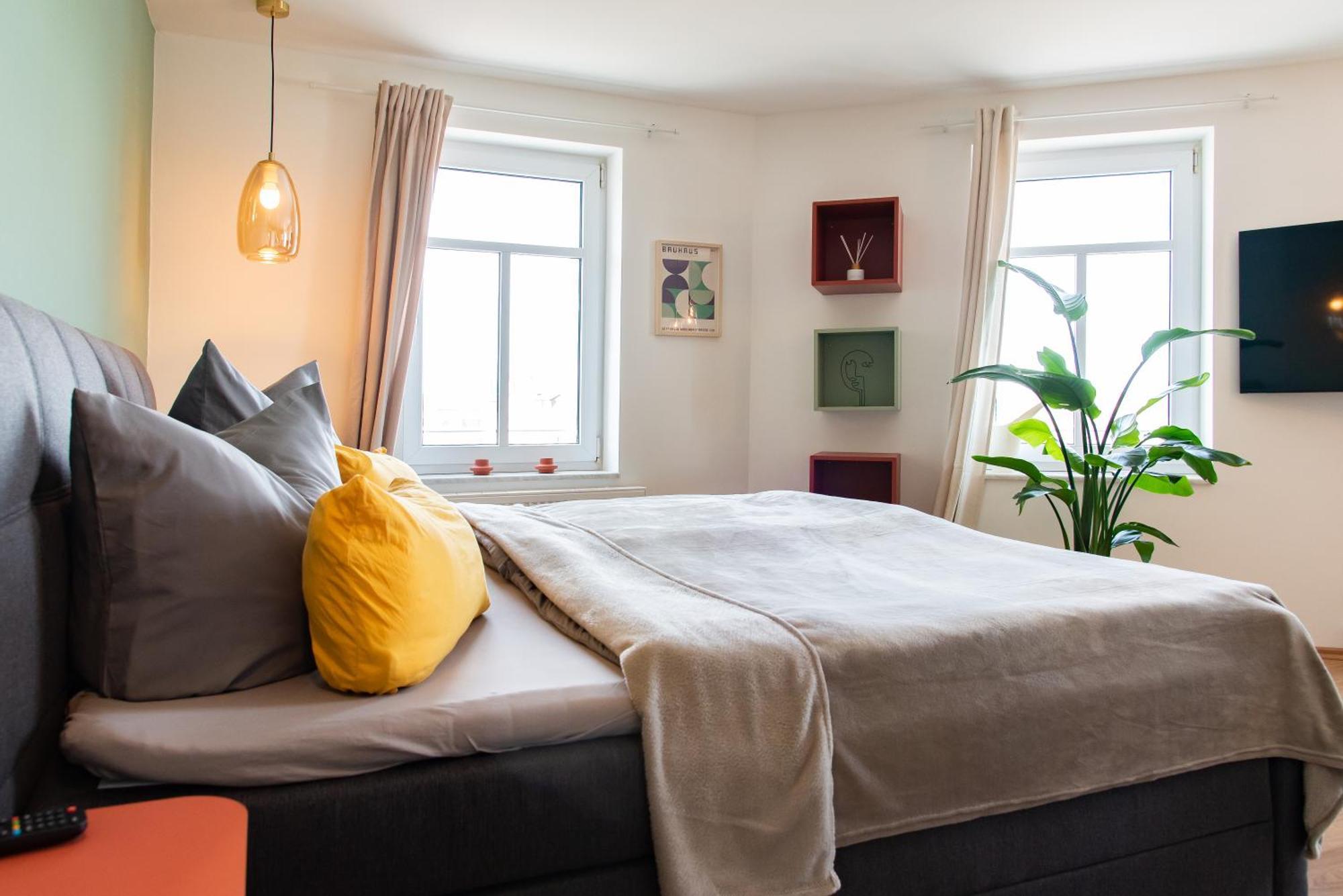 Bauhaus Apartment - Netflix, Nespresso, Zentral, Messe Chemnitz Extérieur photo