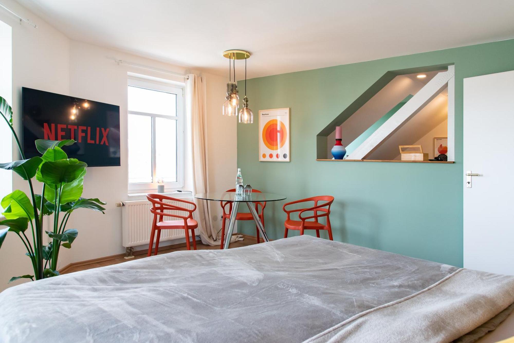Bauhaus Apartment - Netflix, Nespresso, Zentral, Messe Chemnitz Extérieur photo